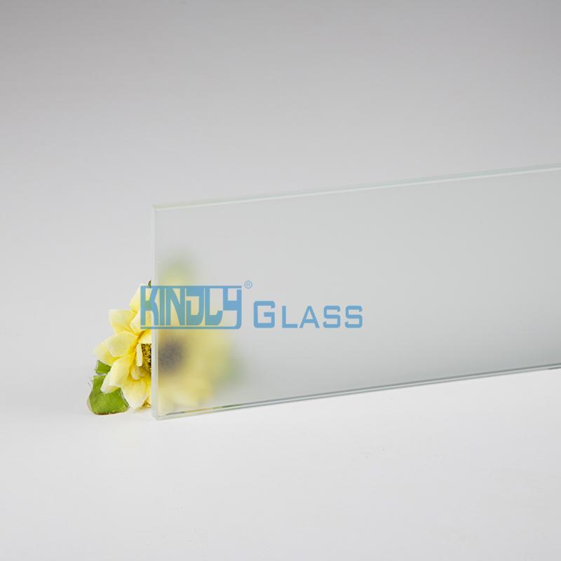 Vidrio templado grabado al ácido sin huella digital